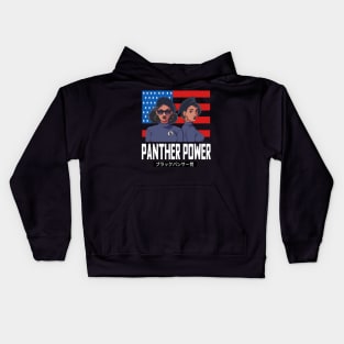 Black Panther Party American Flag Afro 1966 Kids Hoodie